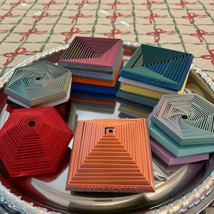 Stor fyrkantig - eller - hexagonal fraktal fidget - ANPASSNINGSBAR!