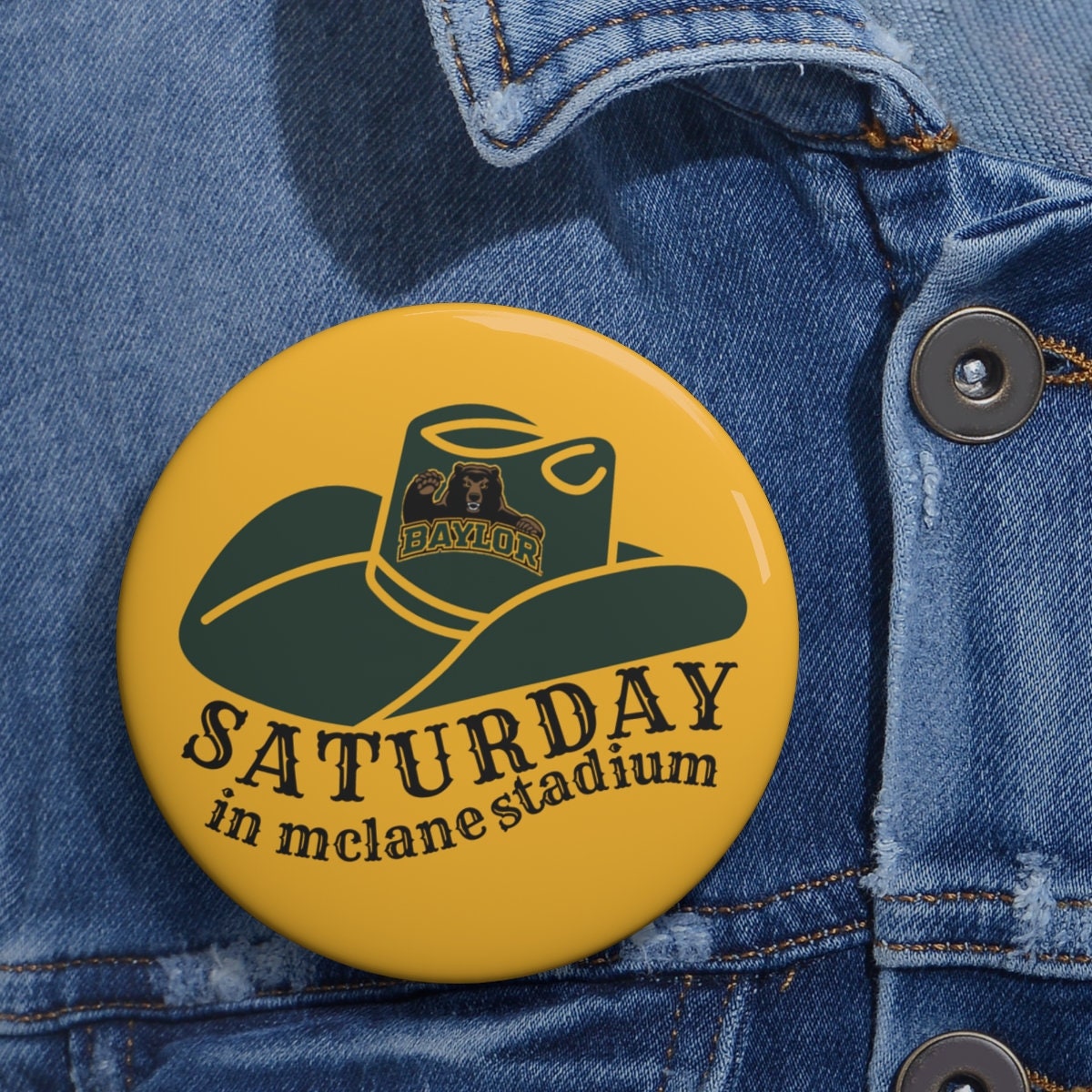 Baylor Game Day Button: Mclane Stadium, Sorority Accessories - Etsy