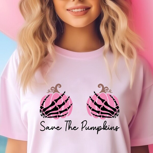 Save the Pumpkins | Breast Cancer Awareness | October | Cancer Sucks | Cancer Survivor | Pink | Shirt | Crewneck