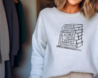 HP Books | Wizarding World | Magic | Magical | Book Lover | Reading | Sweatshirt | Shirt | Gift