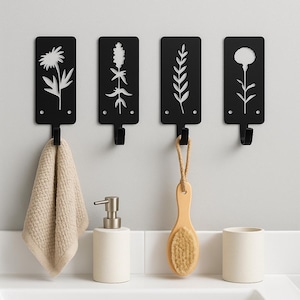 Decorative Flower Hooks | Bathroom Hooks | Coat Hooks | Towel Hooks