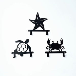Kids Sea Creature Wall Hooks | Double Hooks | Backpack Hooks | Towel Hooks