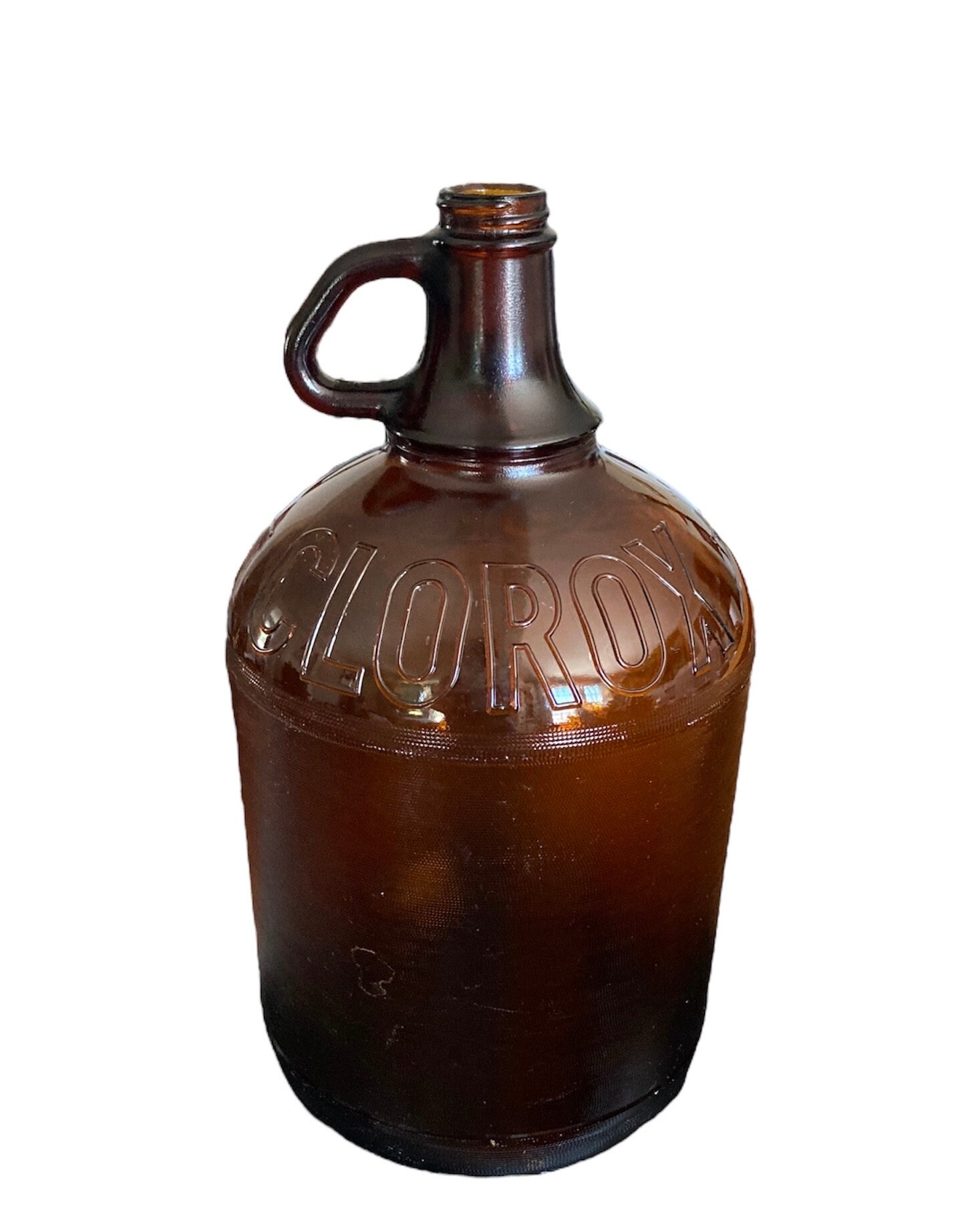 Amber Glass Clorox Bleach Gallon Bottle With Handle 1950s Etsy