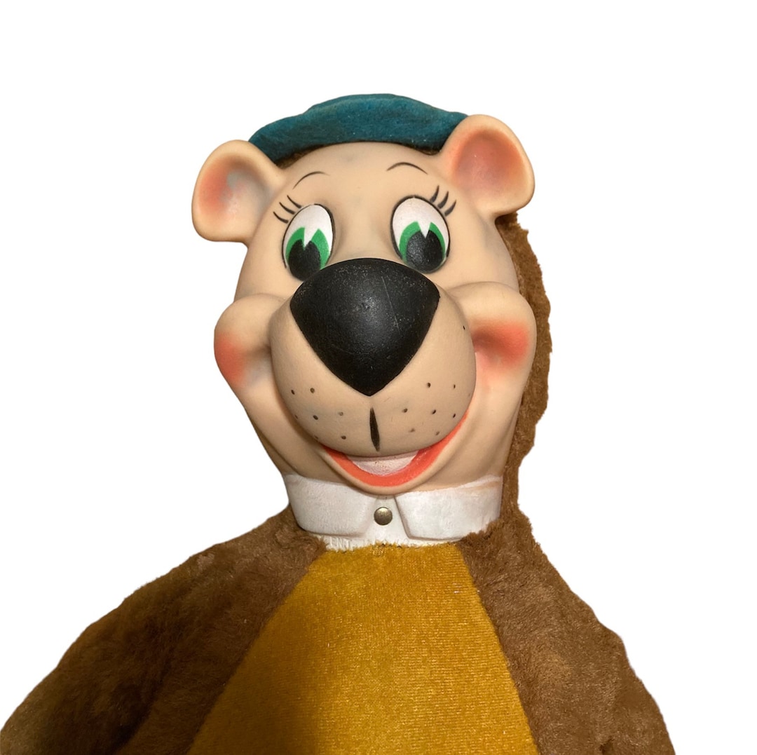 Yogi Bear Plush Huckleberry Hound Toy, 1950s Vintage Toy, Knickerbocker