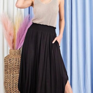 New look top elastic waist skirt