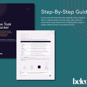 Task Tracker Framework for EAs | Project Management System (Digital Download) image 2