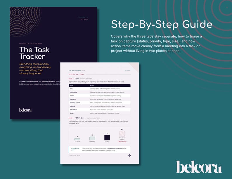 Task Tracker Framework for EAs | Project Management System (Digital Download) image 2