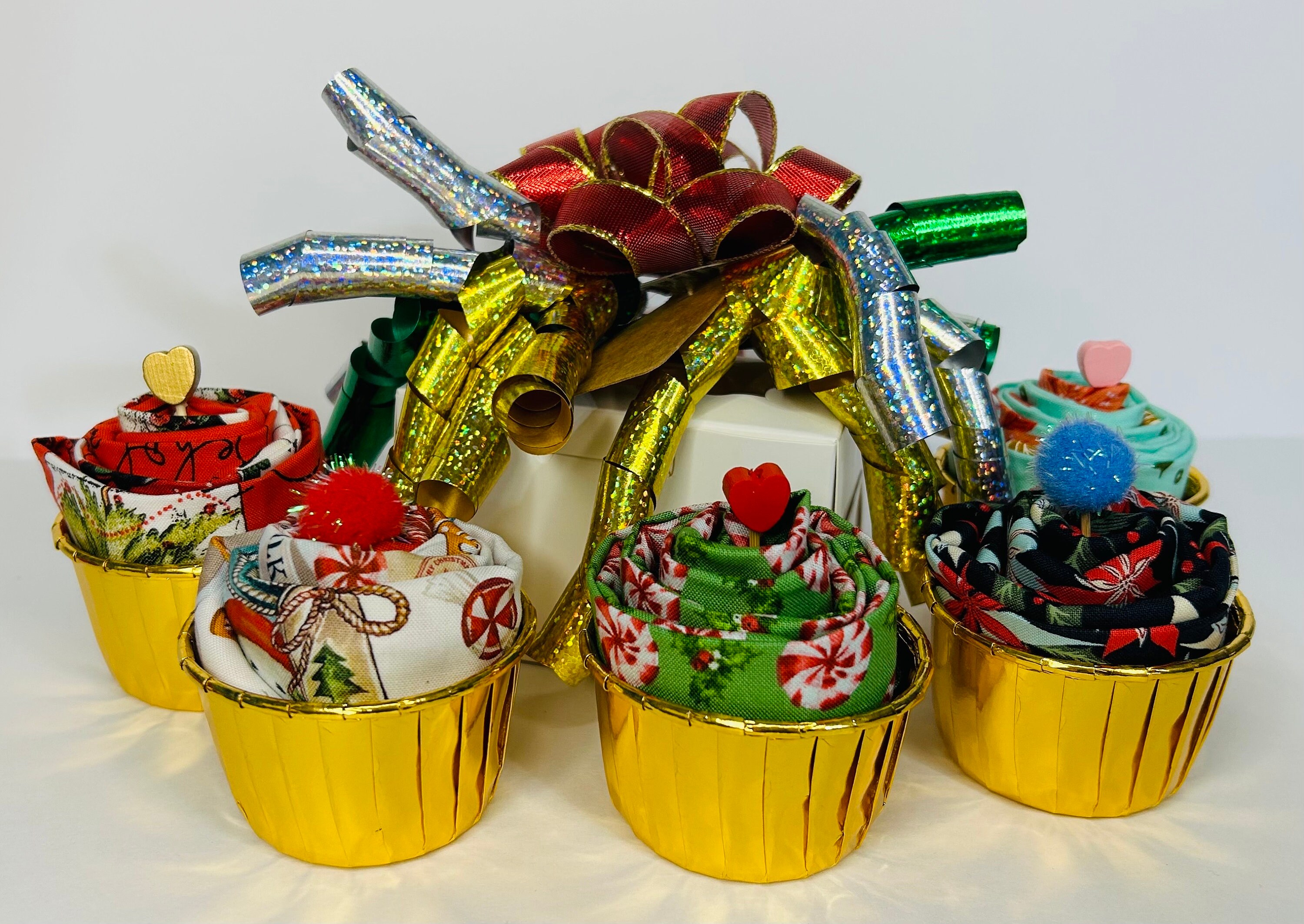 Christmas Quilters Cupcakegift for Quilters Birthday, Christmas