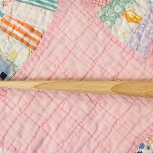 Multi Tool-Stiletto-Turner-Pressing Tool- Handcrafted from Hickory Wood for Quilters and Sewists