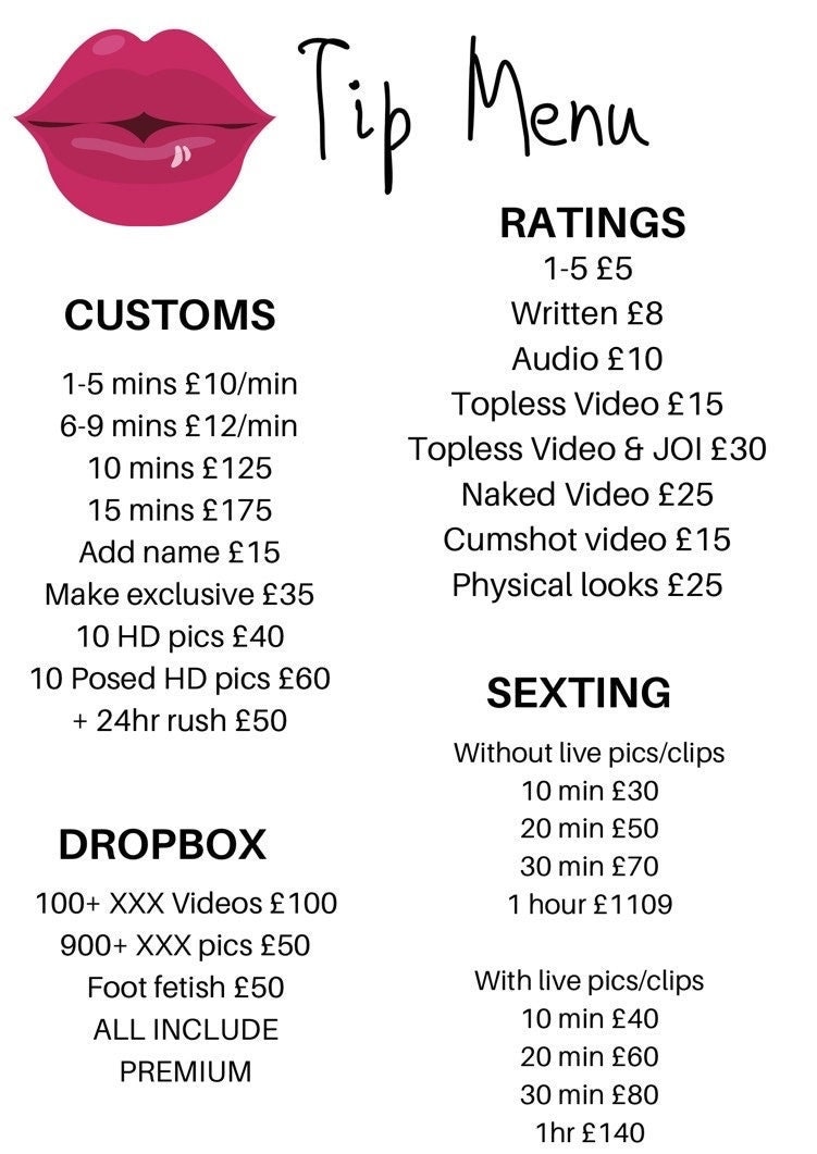 Ideas Price List Onlyfans Menu Template prntbl Ideas Price List Onlyfans Menu Template prntbl