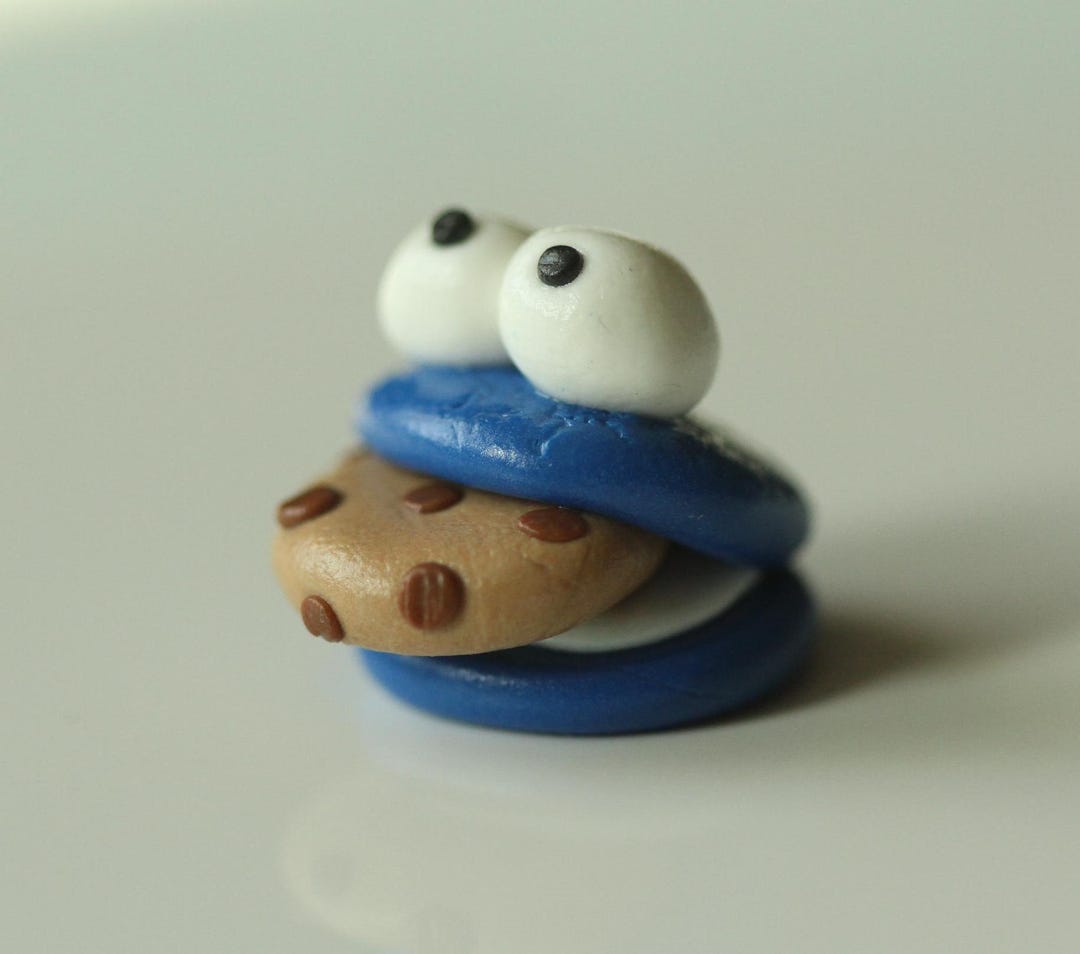 Handmade Blue Monster Cookie Eater Desk Buddy - Etsy