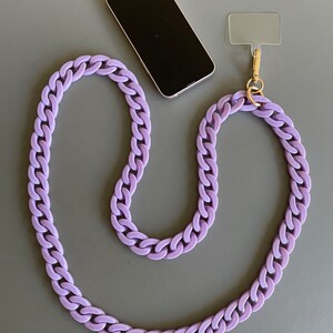 Phone chain/Phone lanyard/Phone strap/Cell phone chain/Phone necklace/Phone case lanyard/Handmade phone chain/Fashion phone chain/Gift Purple