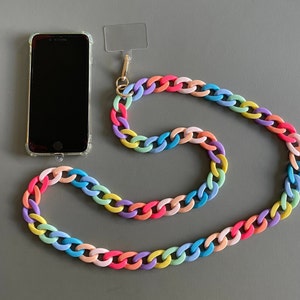 Phone chain/Phone lanyard/Phone strap/Cell phone chain/Phone necklace/Phone case lanyard/Handmade phone chain/Fashion phone chain/Gift image 1