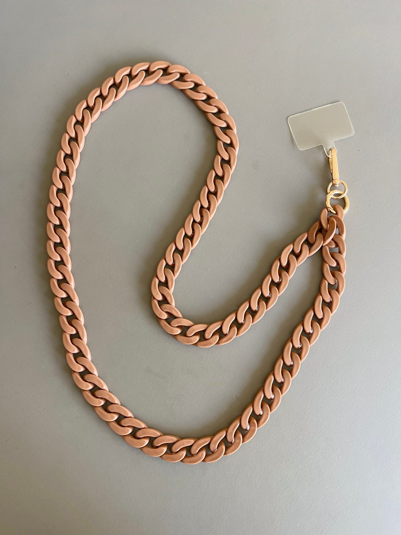 Catena del telefono/Cordino del telefono/Tracolla del telefono/Catena del telefono cellulare/Collana del telefono/Cordino della custodia del telefono/Catena del telefono fatta a mano/Catena del telefono alla moda/Regalo Marrone