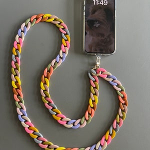 Phone chain/Phone lanyard/Phone strap/Cell phone chain/Phone necklace/Phone case lanyard/Handmade phone chain/Fashion phone chain/Gift image 6