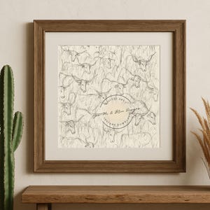 Longhorn Wall Art Printable – Western Farmhouse Decor, Minimalist Texas Cattle Sketch, Rustic Ranch Digital Download, Cowboy Art Print