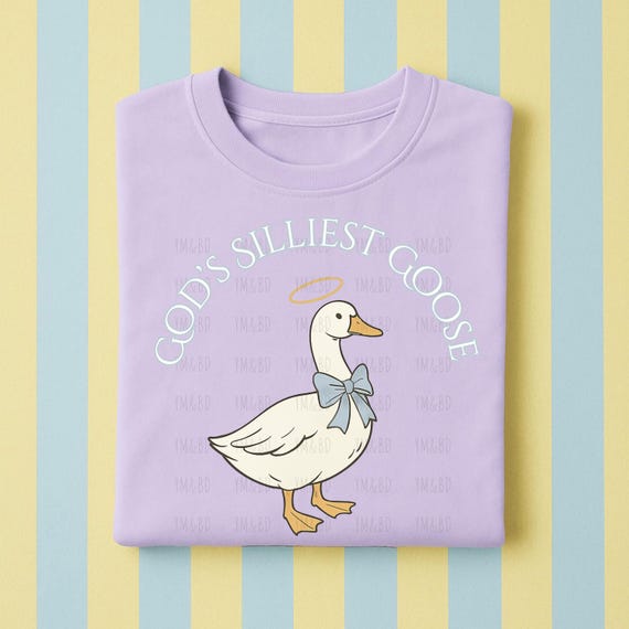 God's Silliest Goose, Silly Goose png, Christian aesthetic, funny Christian Tshirt, Christian png silly goose shirt, vintage png, God png