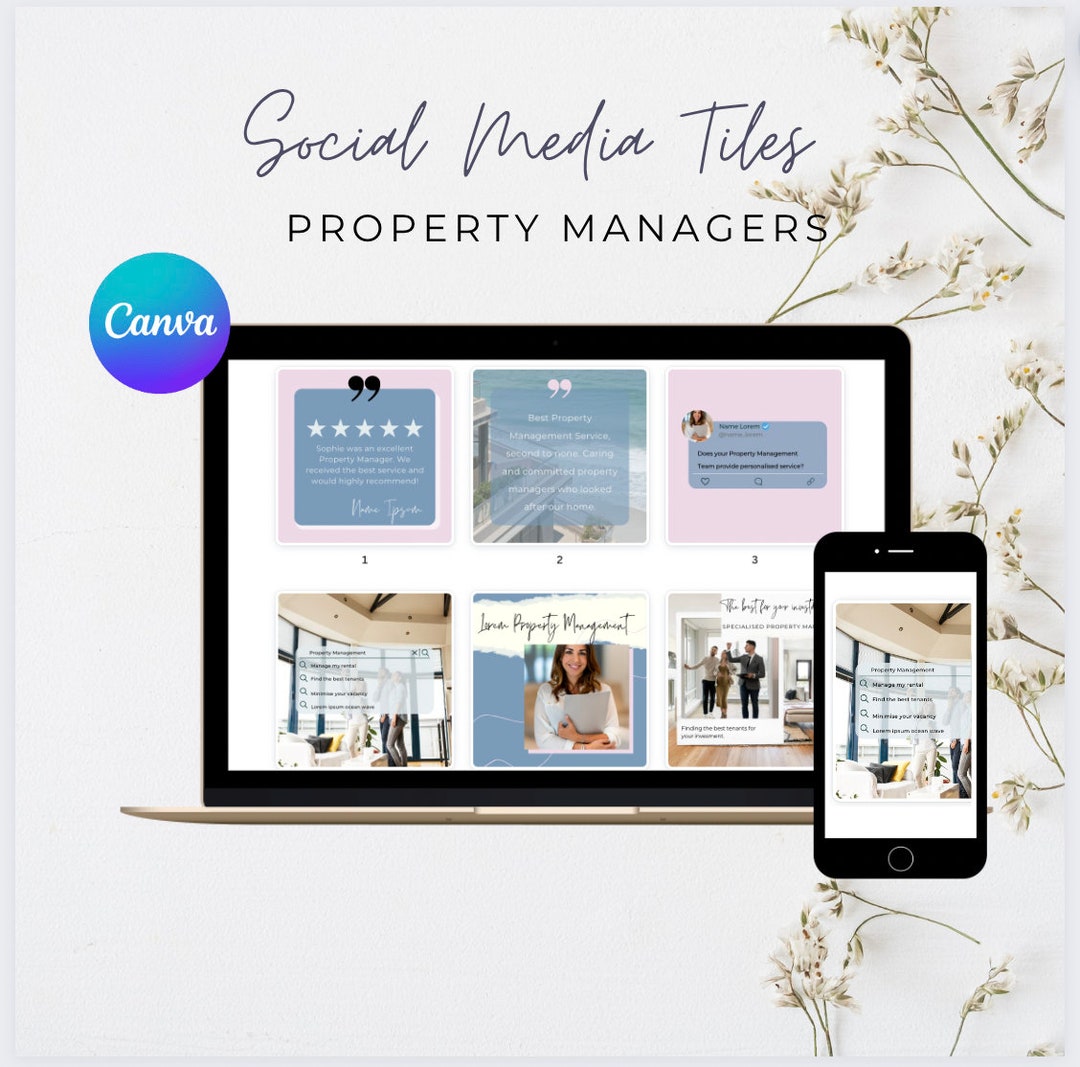 Customisable Canva Tile Templates for Property Managers and Real Estate