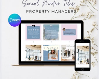 Canva Tile Templates for Property Managers & Real Estate Agents (Digital Download)