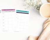 Vision and Values 6-Month Planner Template (PDF/PNG)