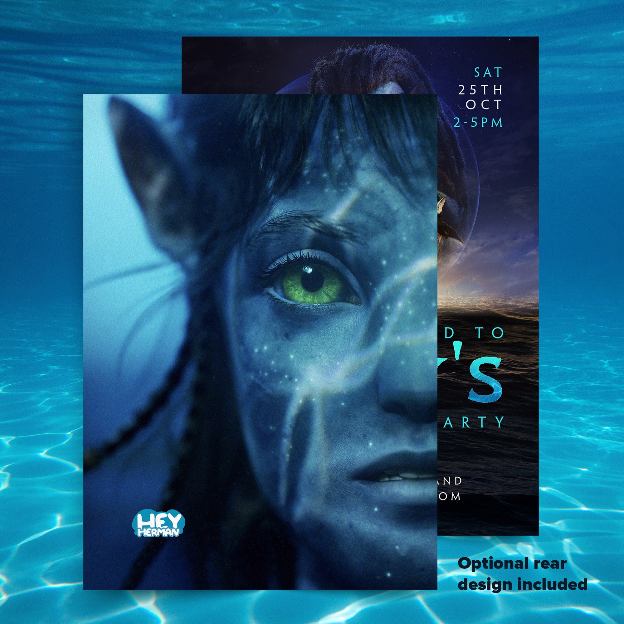 Avatar 2 Birthday Invitation, Avatar Kids Birthday Invite, the Way of ...