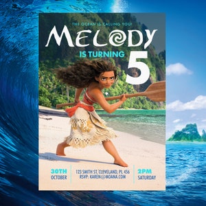 Moana Birthday Invitation, Moana Kids Birthday Invite, Maui invite, Editable Invitation, Invite Template, Instant Download, Moana