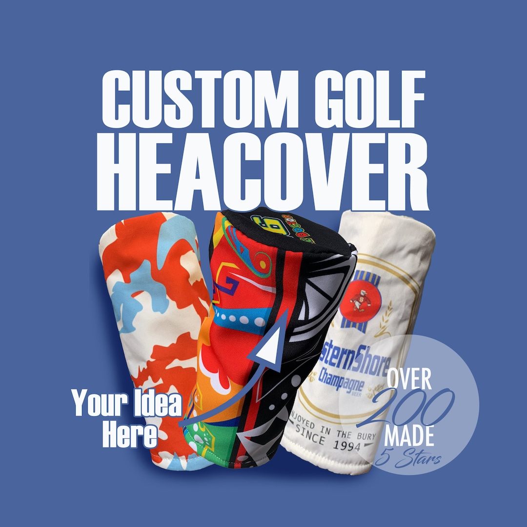 Custom Golf Headcover Personalized Gift for Golfer Custom Driver