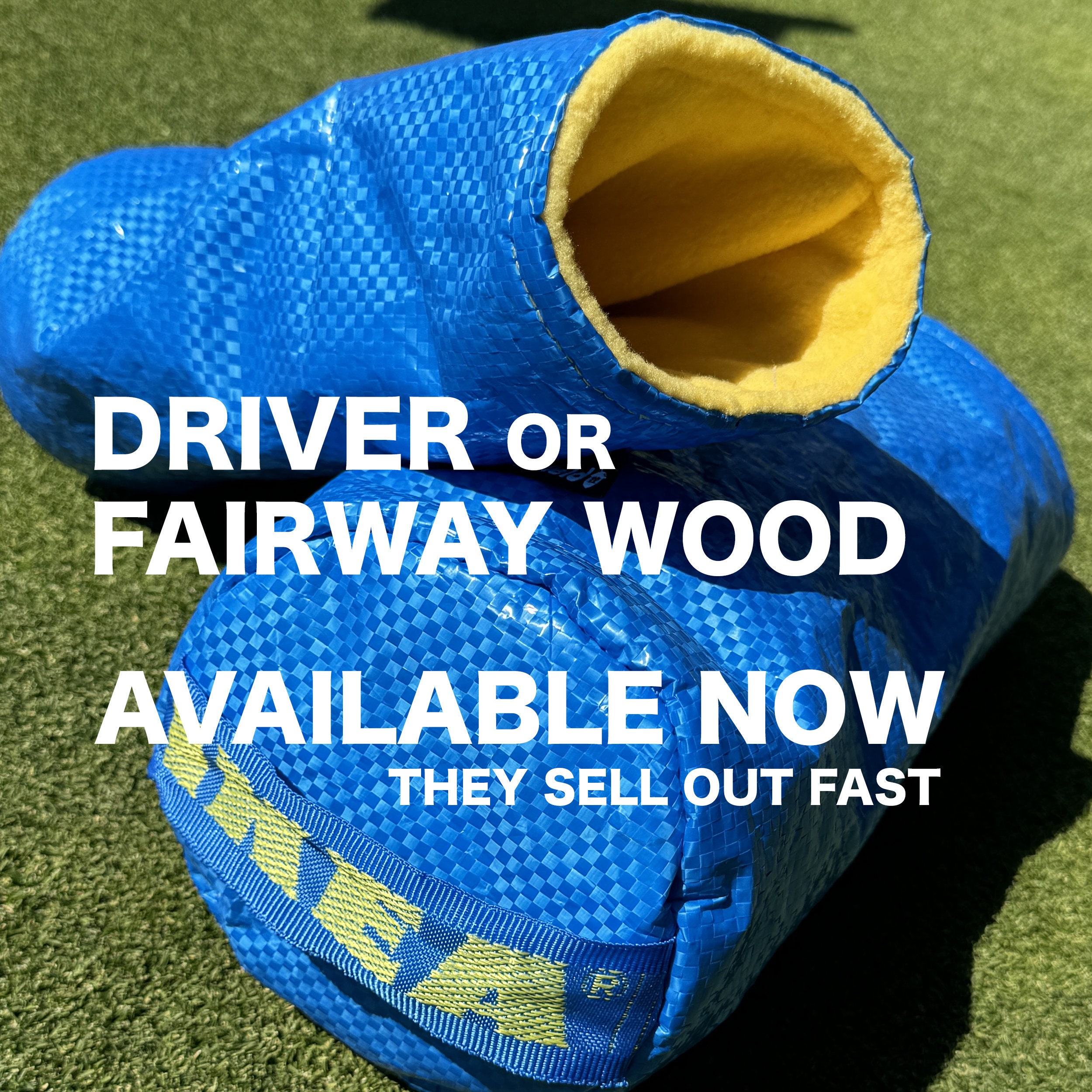 Buy Golf Club Headcover | Upcycled Ikea Golf Club Cover | Driver 
