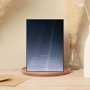 The Pale Blue Dot Wall Artwork | Carl Sagan Quote | Digital File