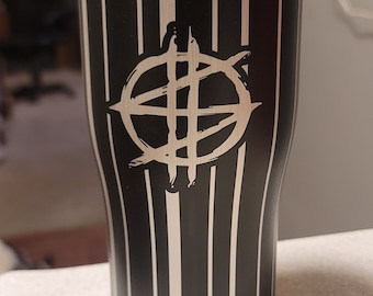 Syn Gates Laser engraved tumbler