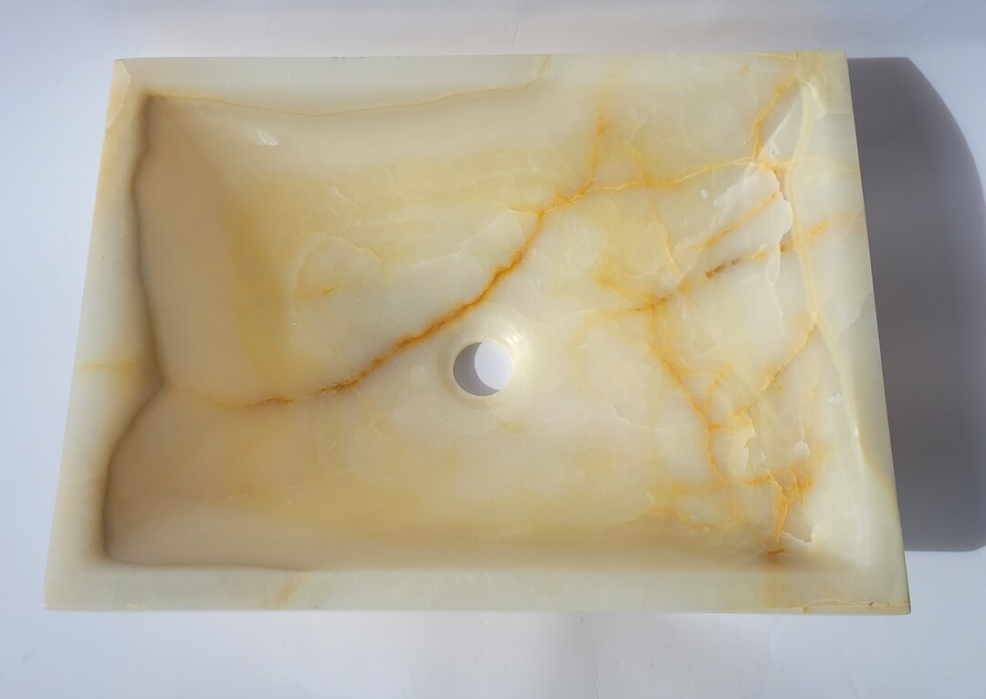 Natural Stone Marble Rectangular Shape Handmade Basin Counter Top ...