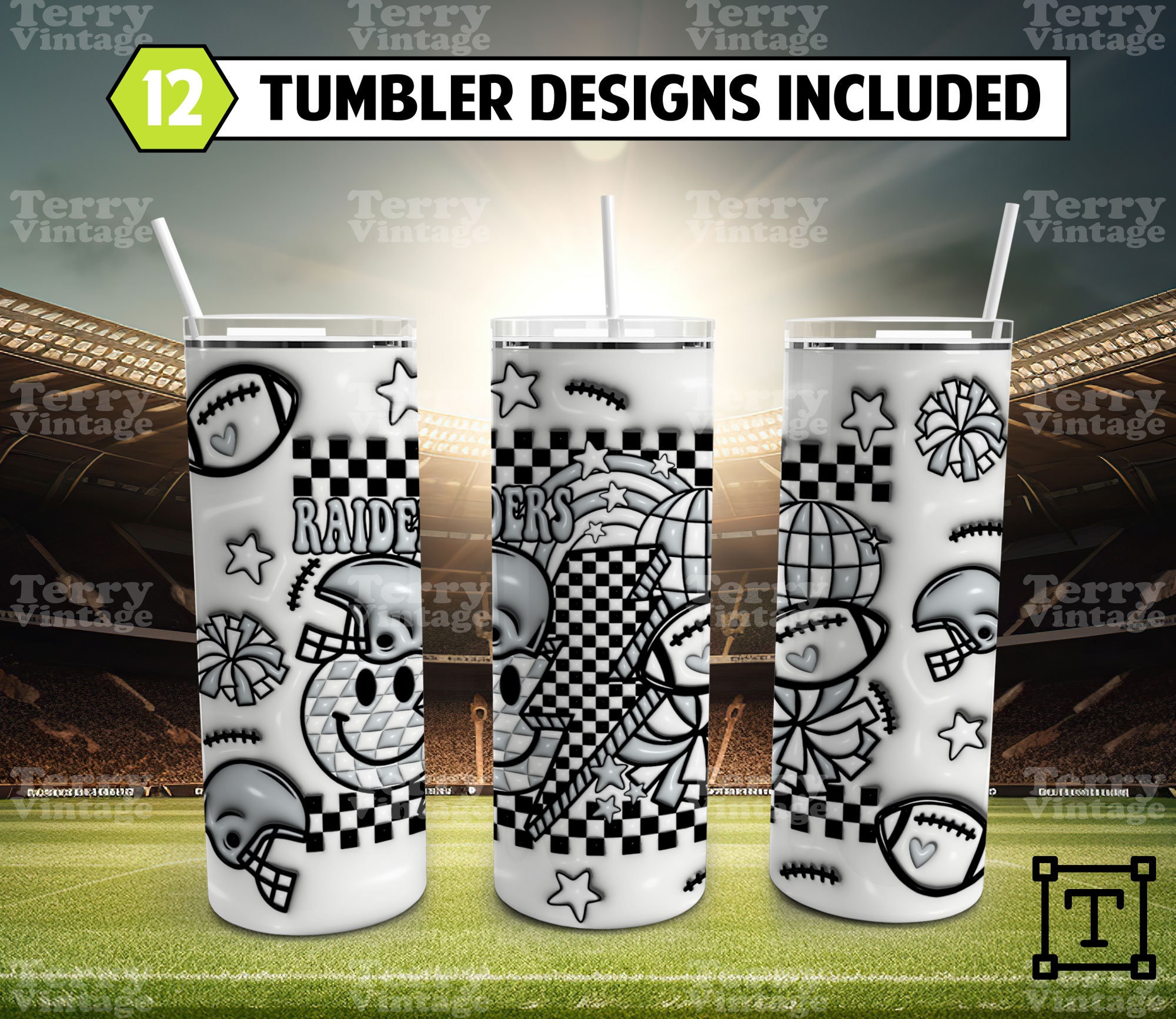 Las Vegas Raiders Tumbler, Raiders Logo Tumbler ,NFL Season 2023, Desi –  Tumblerpng