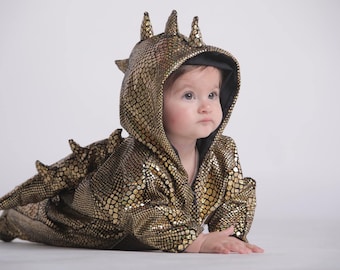 Dinosaur Halloween Baby Costume, Dino Infant Costume, Purim Dino Baby Custom Designer Halloween Costume, Toddler Dino Halloween Jumpsuit