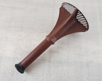 Rosti 9" Food Masher ~ MCM Plastic Brown Handle with Stainless Steel ~ Made in Denmark ~~ Rare Piece
