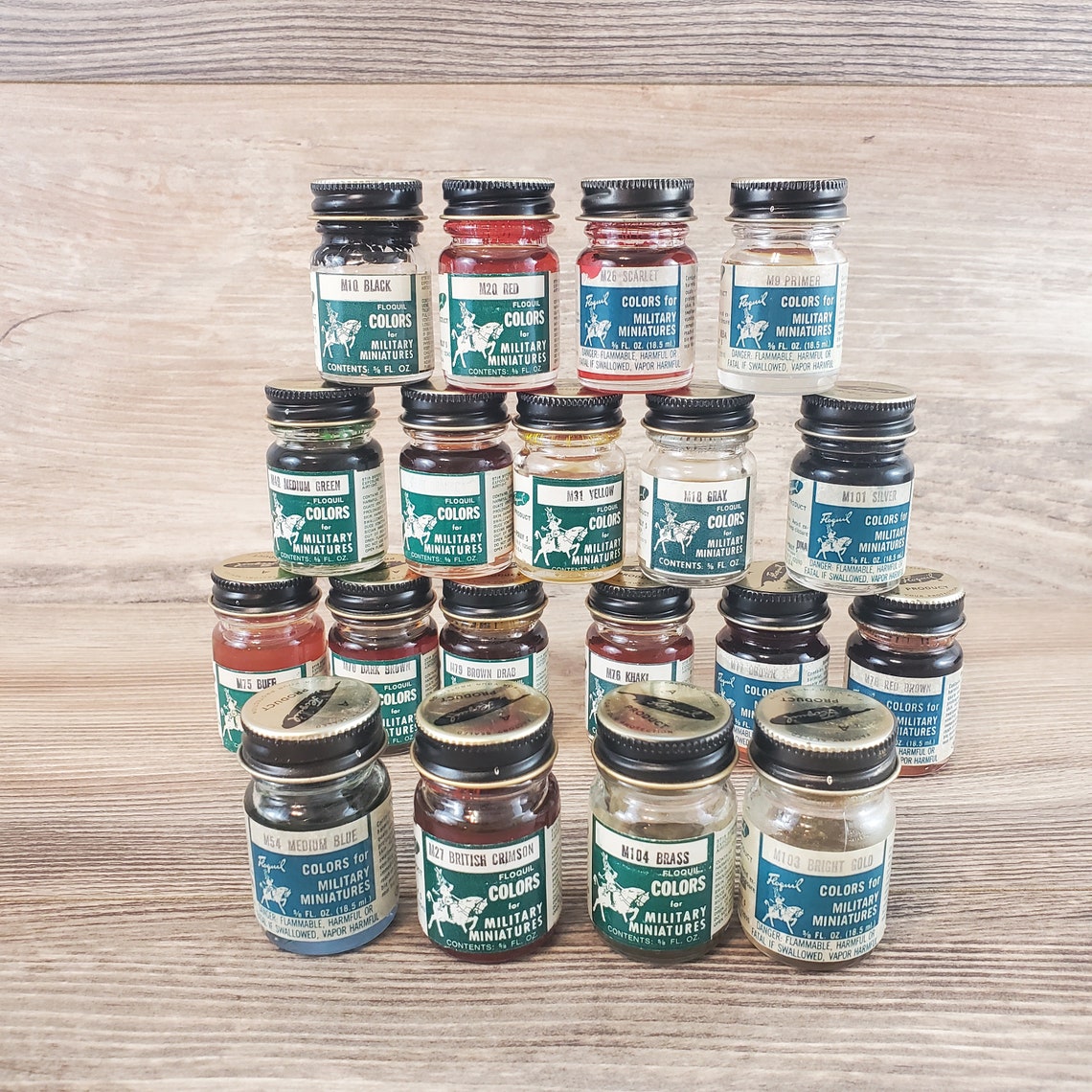 Floquil Vintage Enamel Model Paints Colors for Military Miniatures