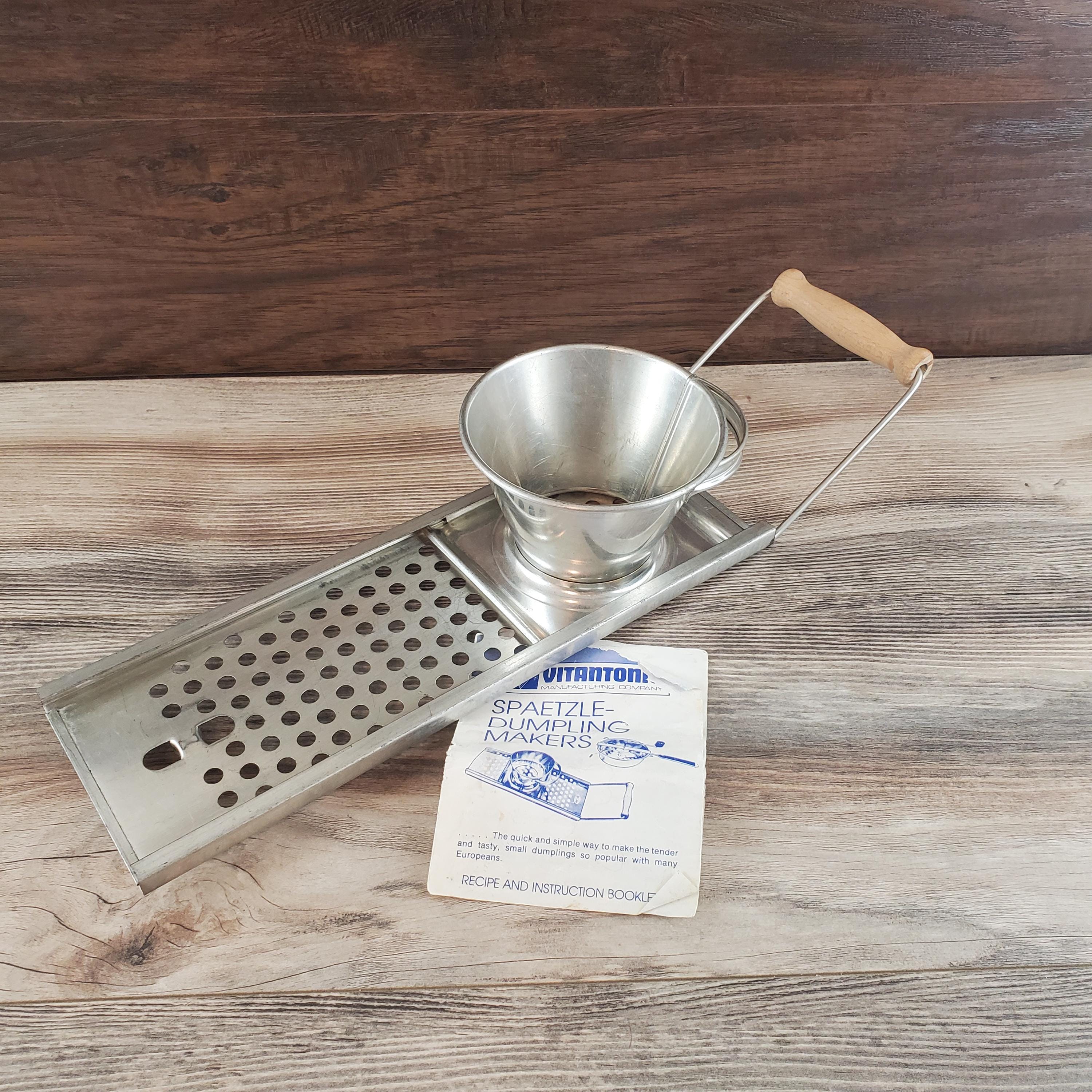 Vitantonio Spaetzle Dumpling Maker ~ Metal Shredder With Sliding