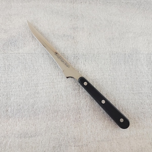 JA Henckels EverSharp ~ 4 1/2&quot; Tomato Boning Knife ~ Curved Serrated Blade ~ (Total Length 8 7/8&quot;) ~ Made in Japan