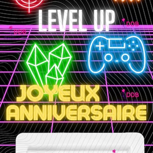 Carte cadeau argent billet personnalisé gamer gaming jeux vidéo en MDF Money card anniversaire félicitations diplôme baptême mariage