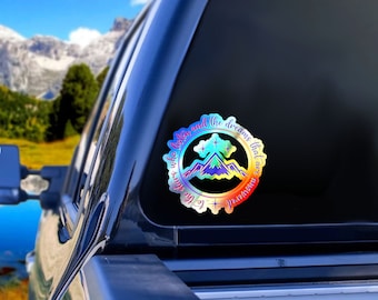 Holographic ACOTAR, To the Stars that listen, Rhysand, Feyre, A Court of, Sticker, Bumper sticker, gift for her, car decal, truck