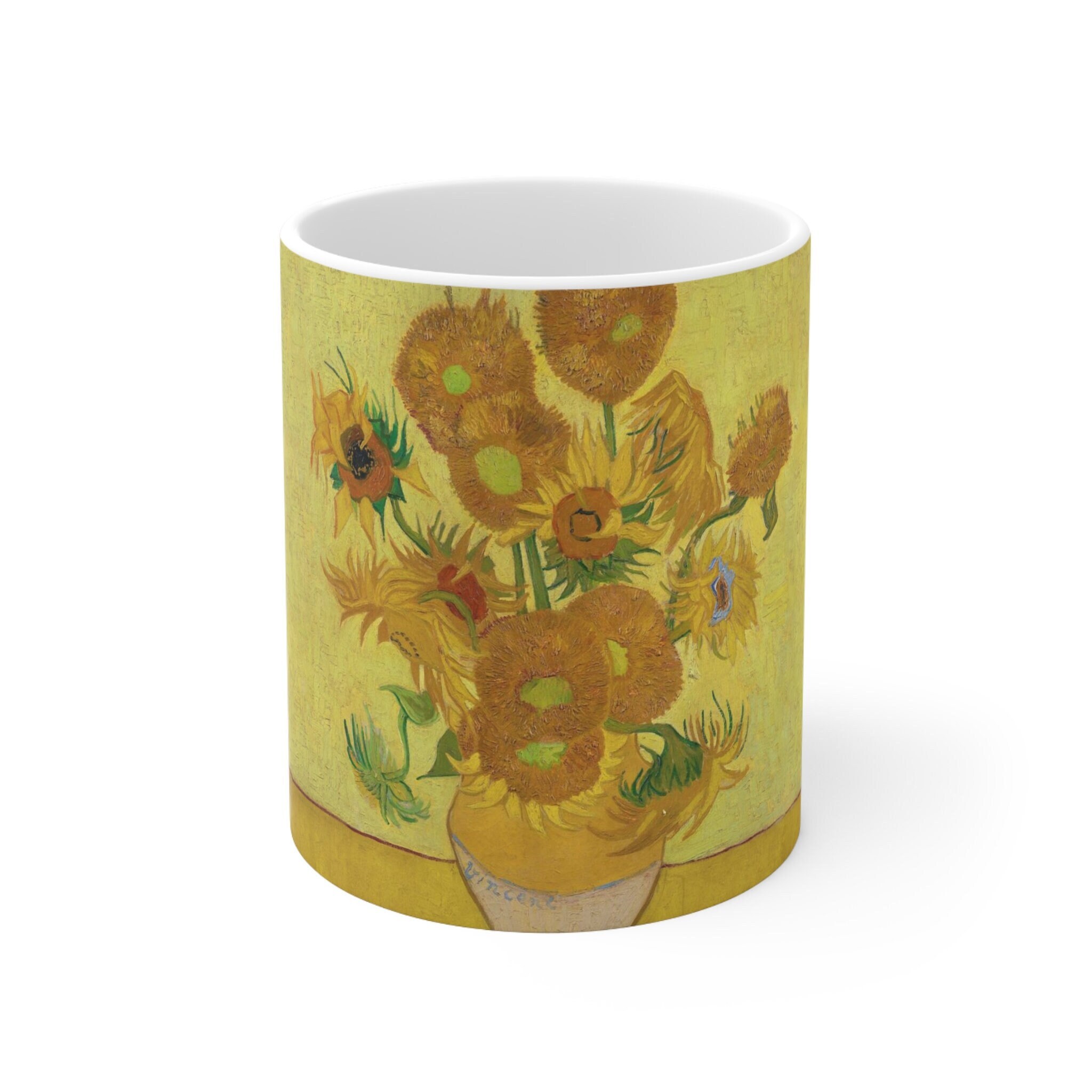 Vincent Van Gogh Sunflowers Coffee Mug, Art Lover Gift, Artist Mug