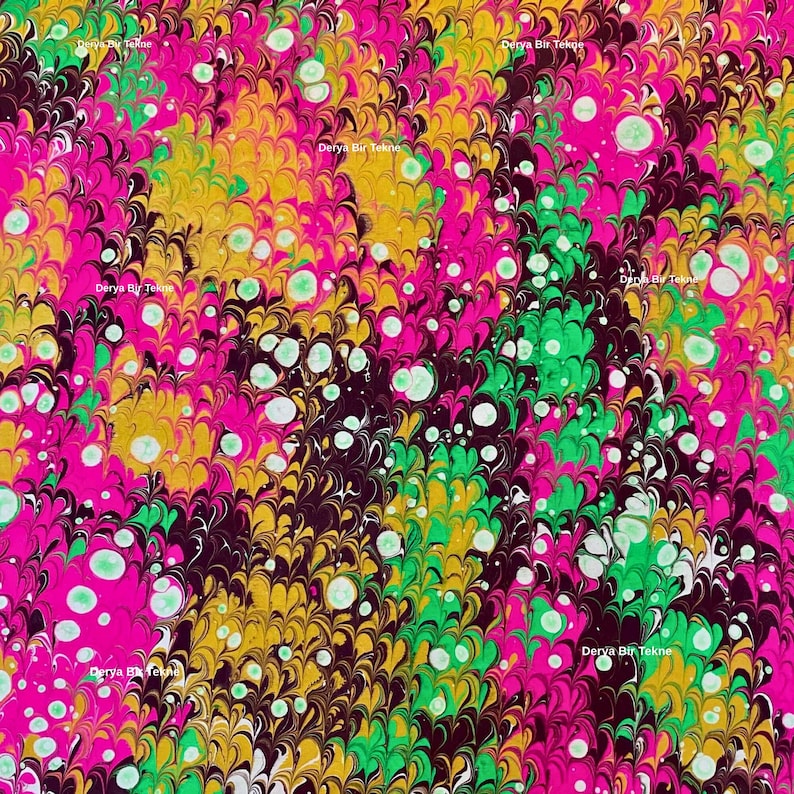 Colorful Seamless Patterns Marbling Paper – Handmade Orginal Art - Etsy