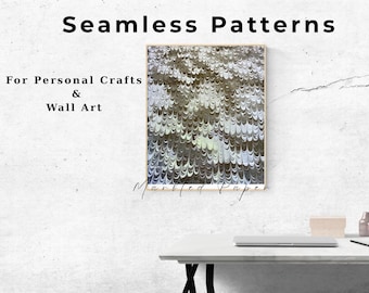 Black Marbled Paper/Handmade Orginal Art/Scrapbook/Craft Supplies/Seamless Patterns/Wrapping Paper