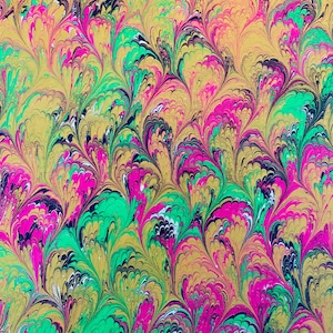 Hand marbled paper for restoration and bookbinding,Decorative paper for scrapbooking ,Frameable Marbled Papers,make journal and diary unique