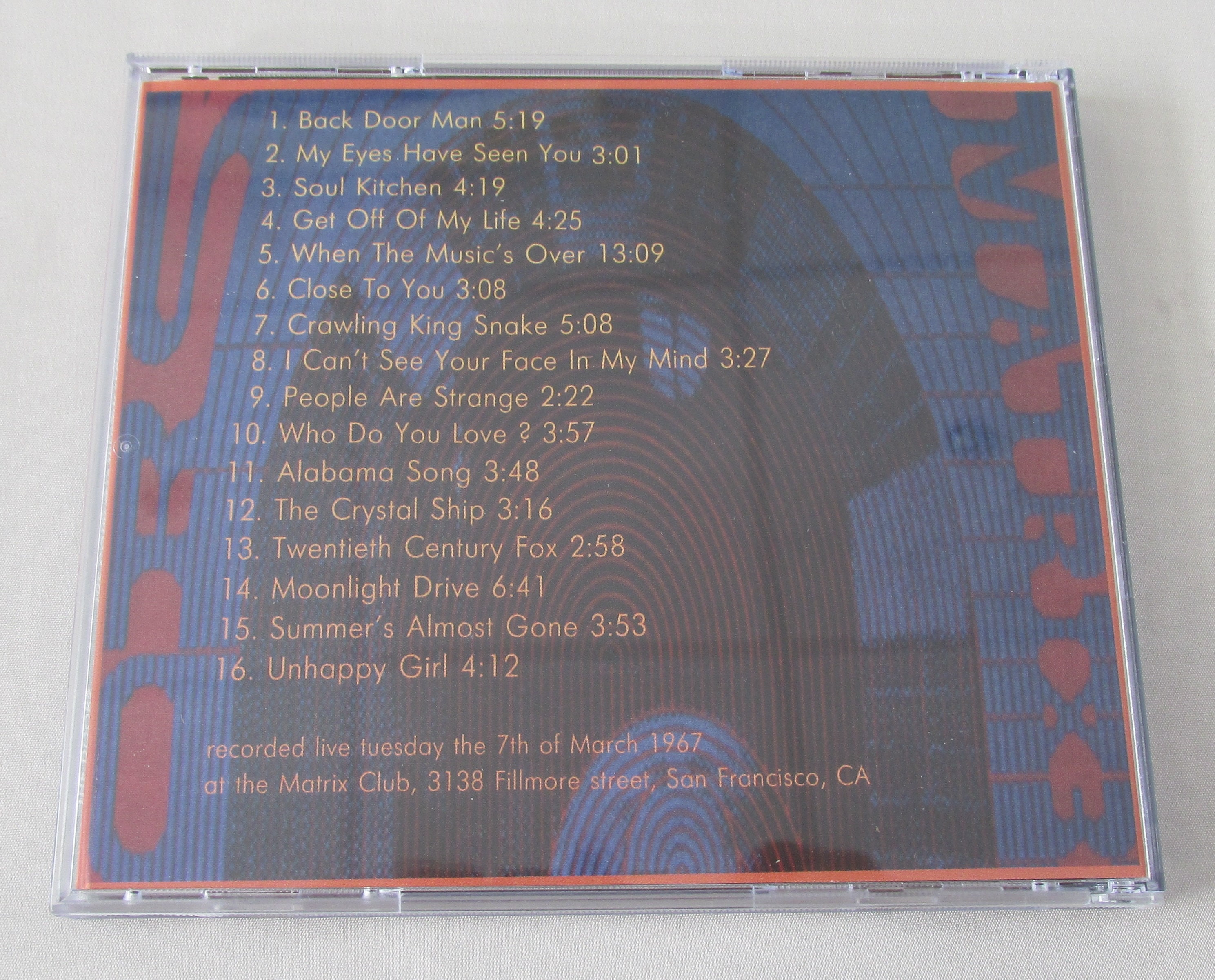 The DOORS - the Complete Matrix Tapes Vol. 1 CD, 7th of