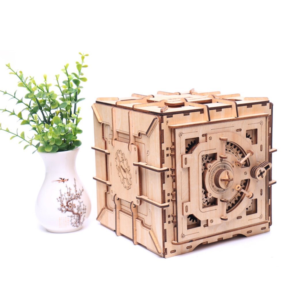 Wooden Escape Room Puzzle Box Handmade Treasure Box Password - Etsy