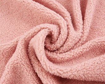 Teddy Fleece Fabric For Upholstery | Boucle Fabric For Cushions, Pillows | Fluffy Sherpa Fabric For Clothing.