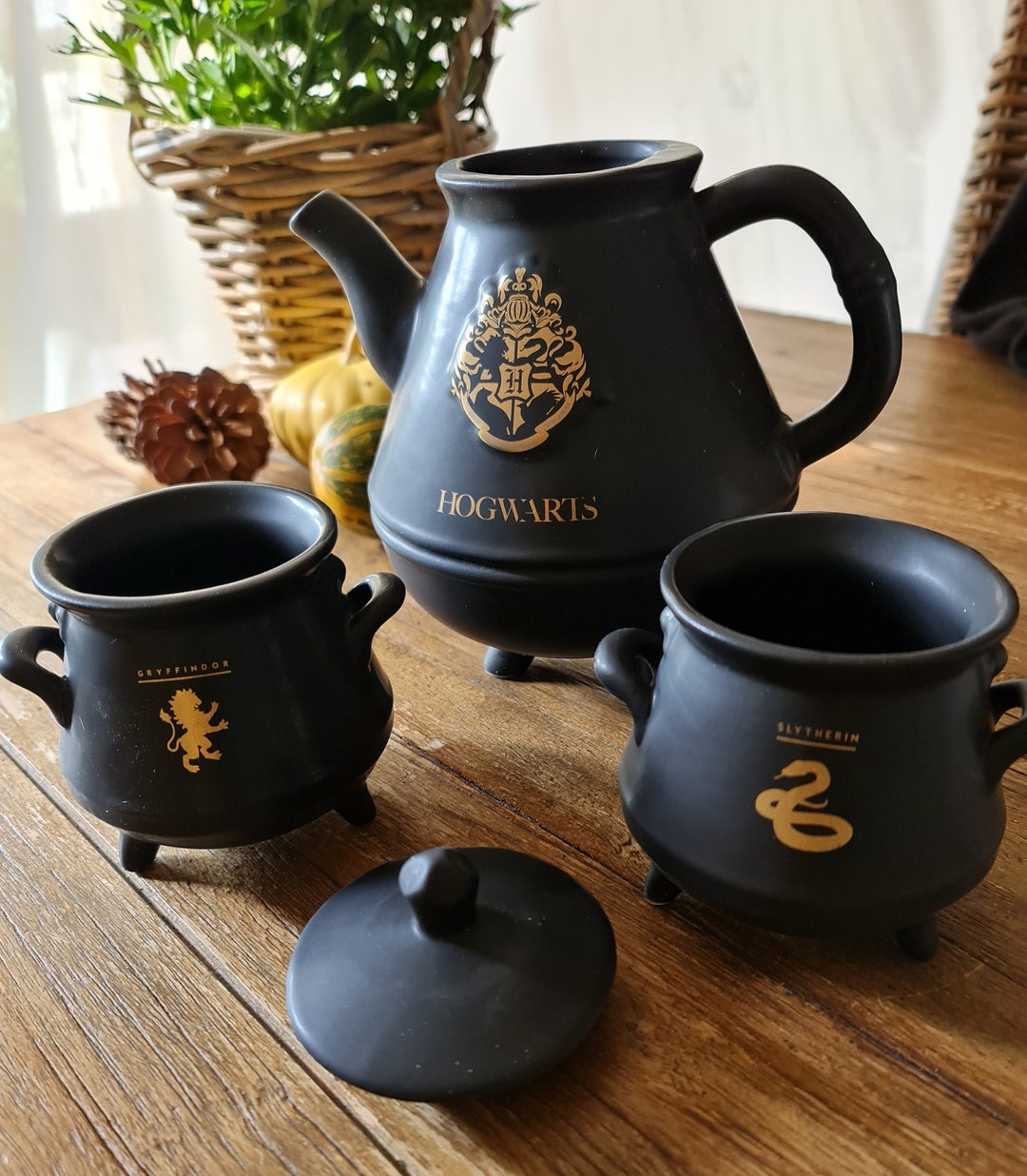 Harry Potter hogwarts Teapot Set With 2 Kettles of Etsy