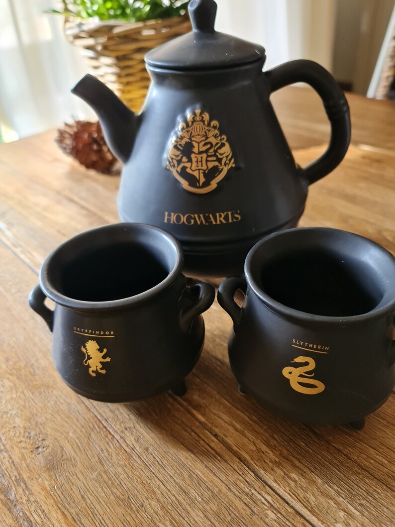 Harry Potter hogwarts Teapot Set With 2 Kettles Etsy