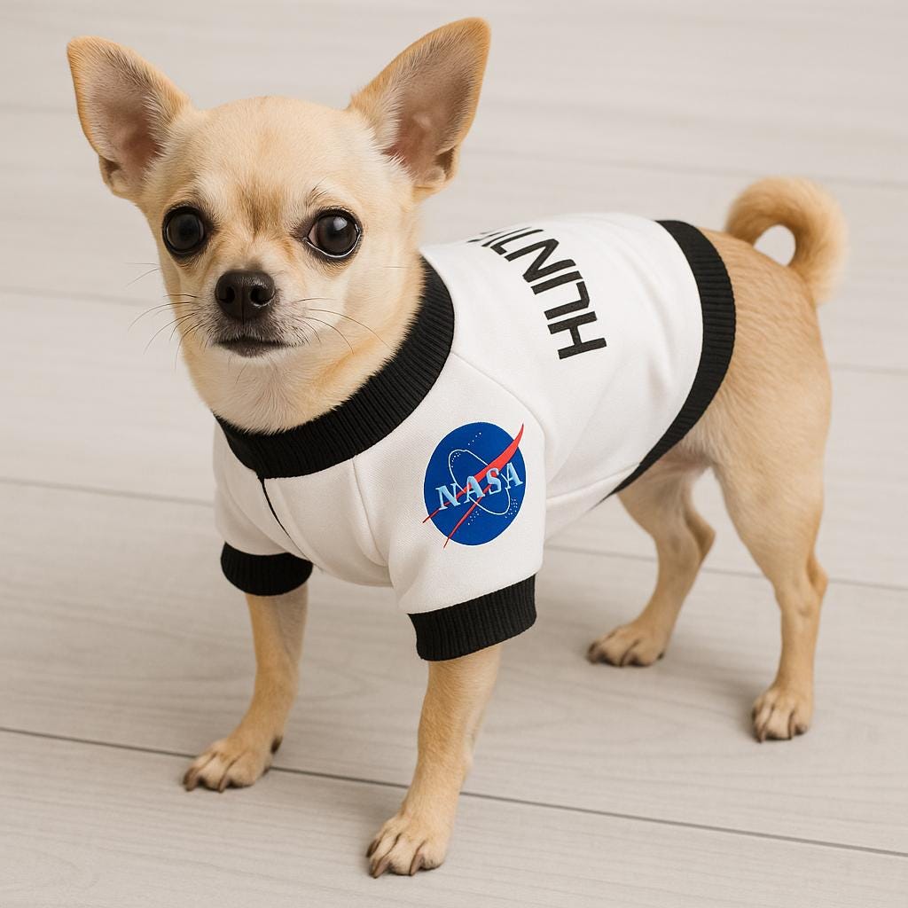 Astronaut Costume Dog Flight Suit Costume Astronaut Dog In Space Suit Face  Mask By Laura Row, image size:1024x1024