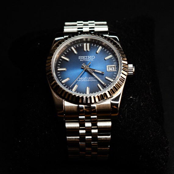 Buy 36mm Datejust MOD Blue Dial Custom Build Online in India - Etsy